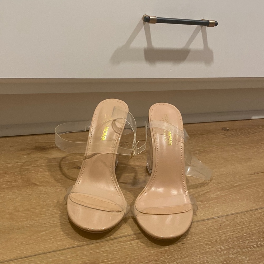 Clear sandals